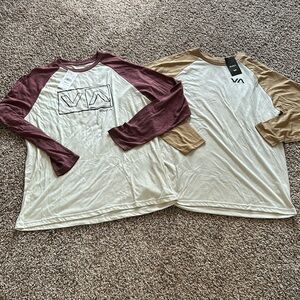 2 men’s XXL baseball style shirts